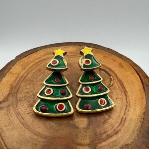 Festive Christmas Tree Earrings by AIM